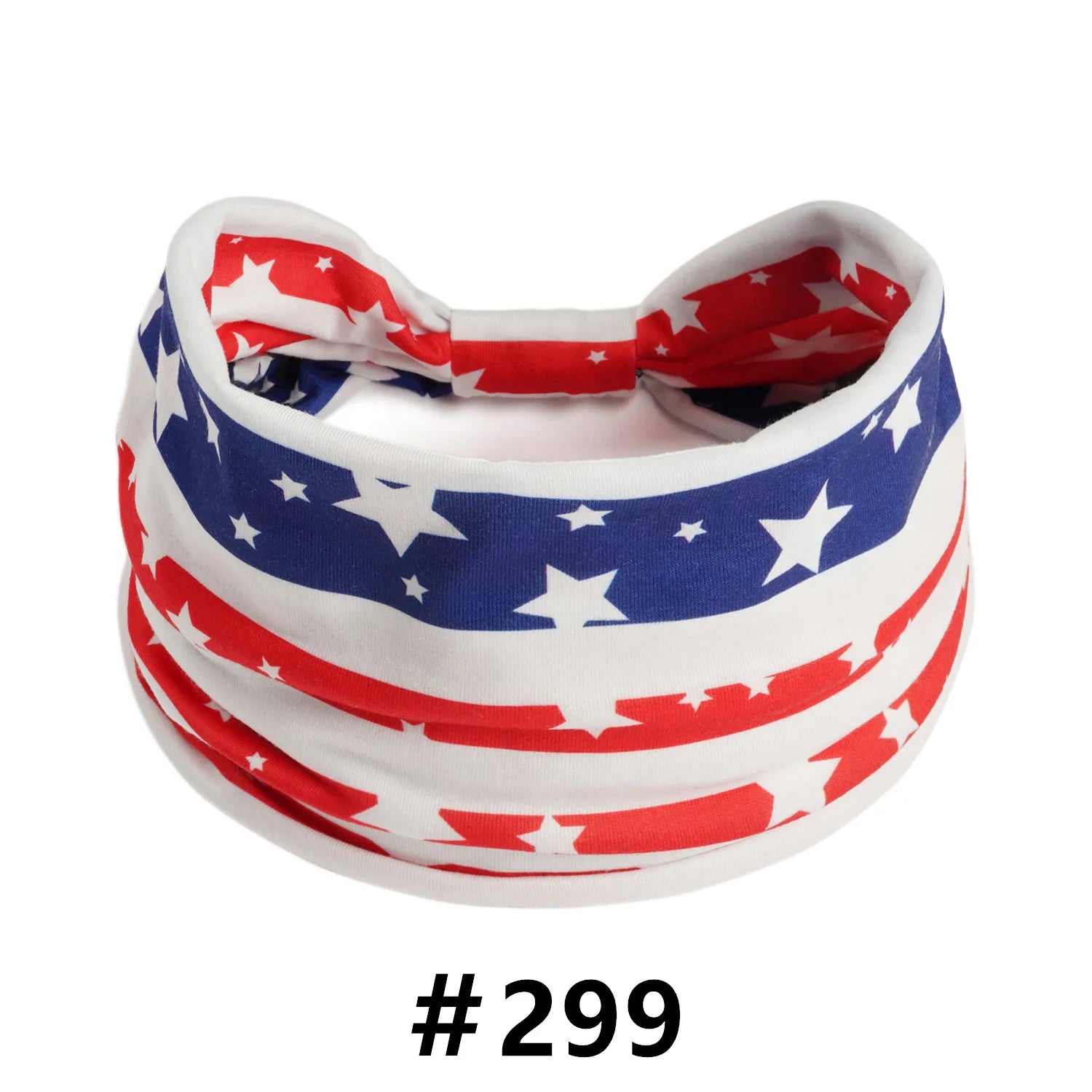 American Flag Headbands Women 4th of July Head Band Wide Turban Headwrap Red White and Blue Hairbands USA Patriotic Accessories