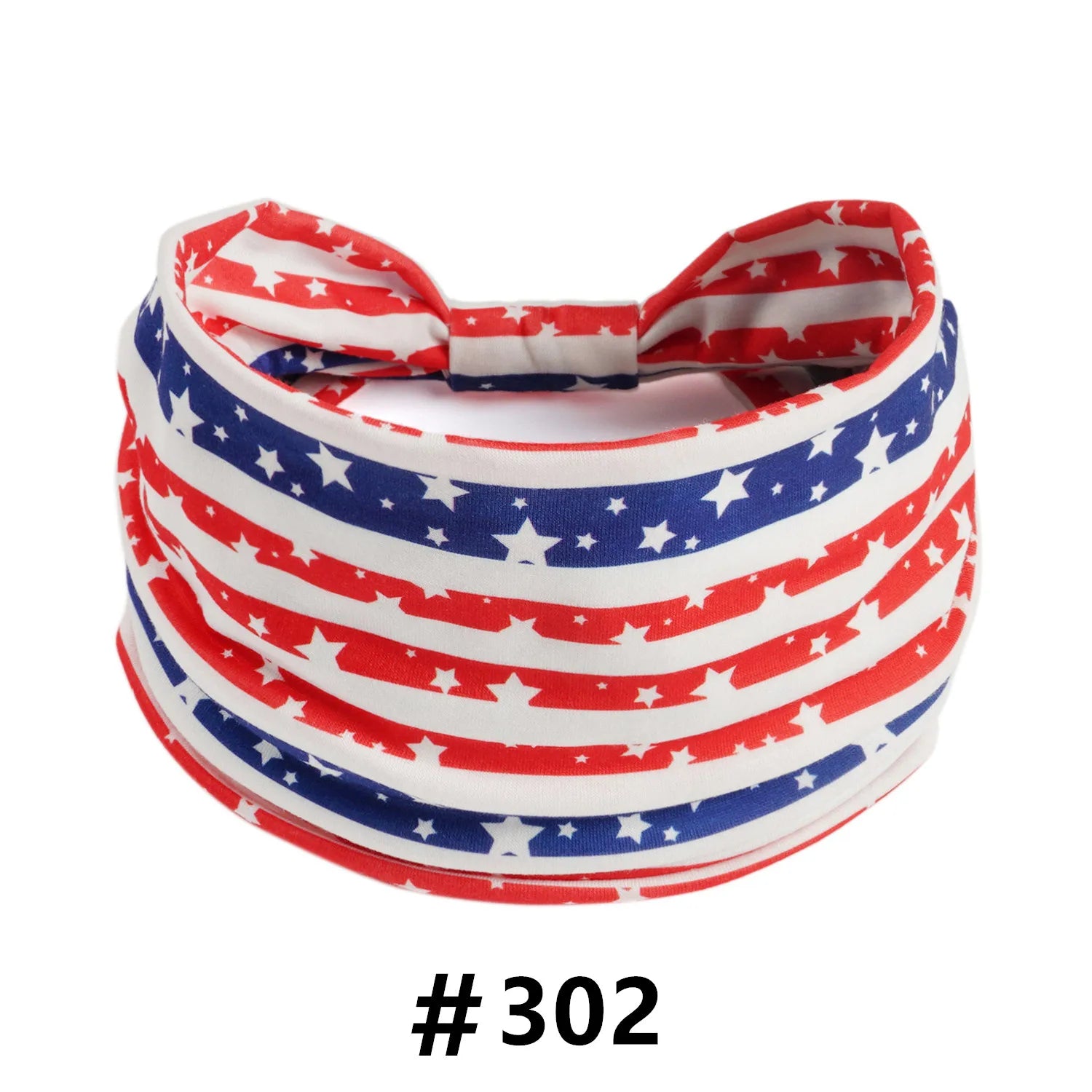 American Flag Headbands Women 4th of July Head Band Wide Turban Headwrap Red White and Blue Hairbands USA Patriotic Accessories
