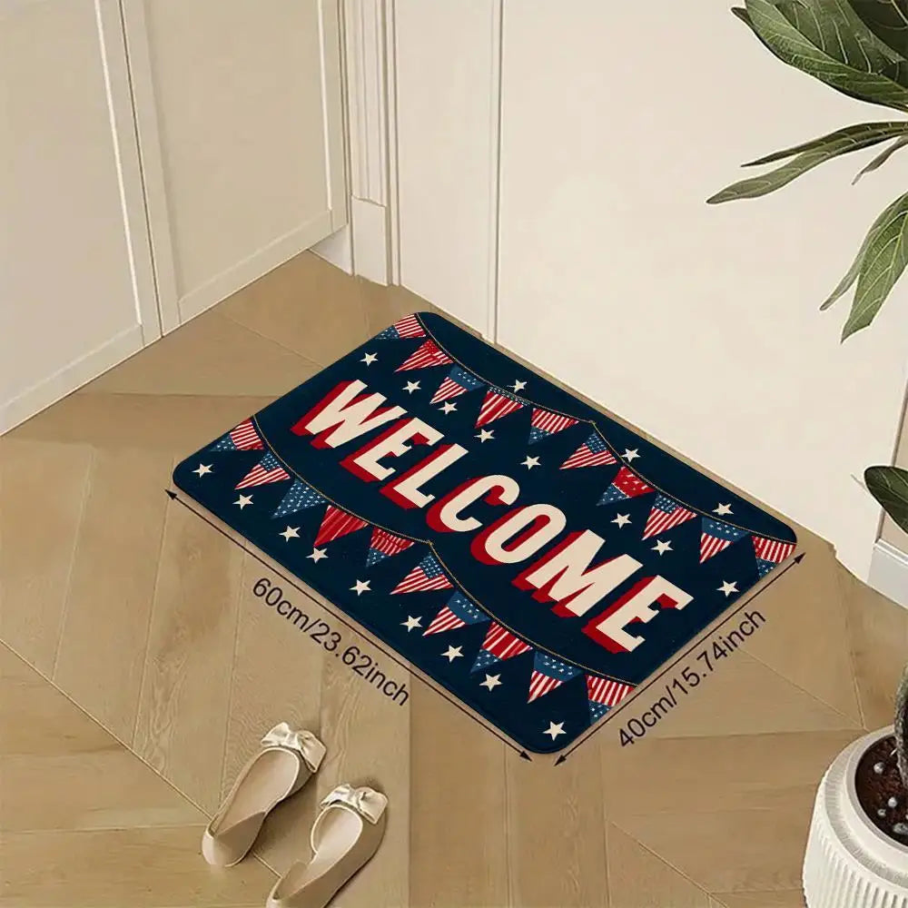 Patriotic Welcome Mat