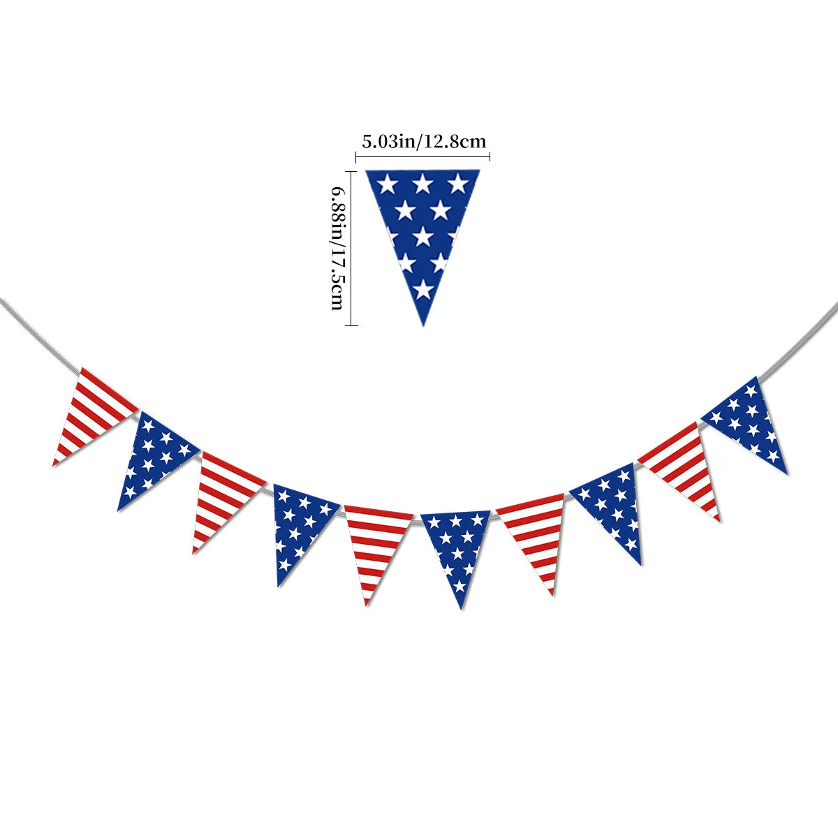 USA Theme Party Decorations American Flag Tattoo Sticker,flag Plates,banner,cups 4th Of July Independence Day Patriotic Supplies