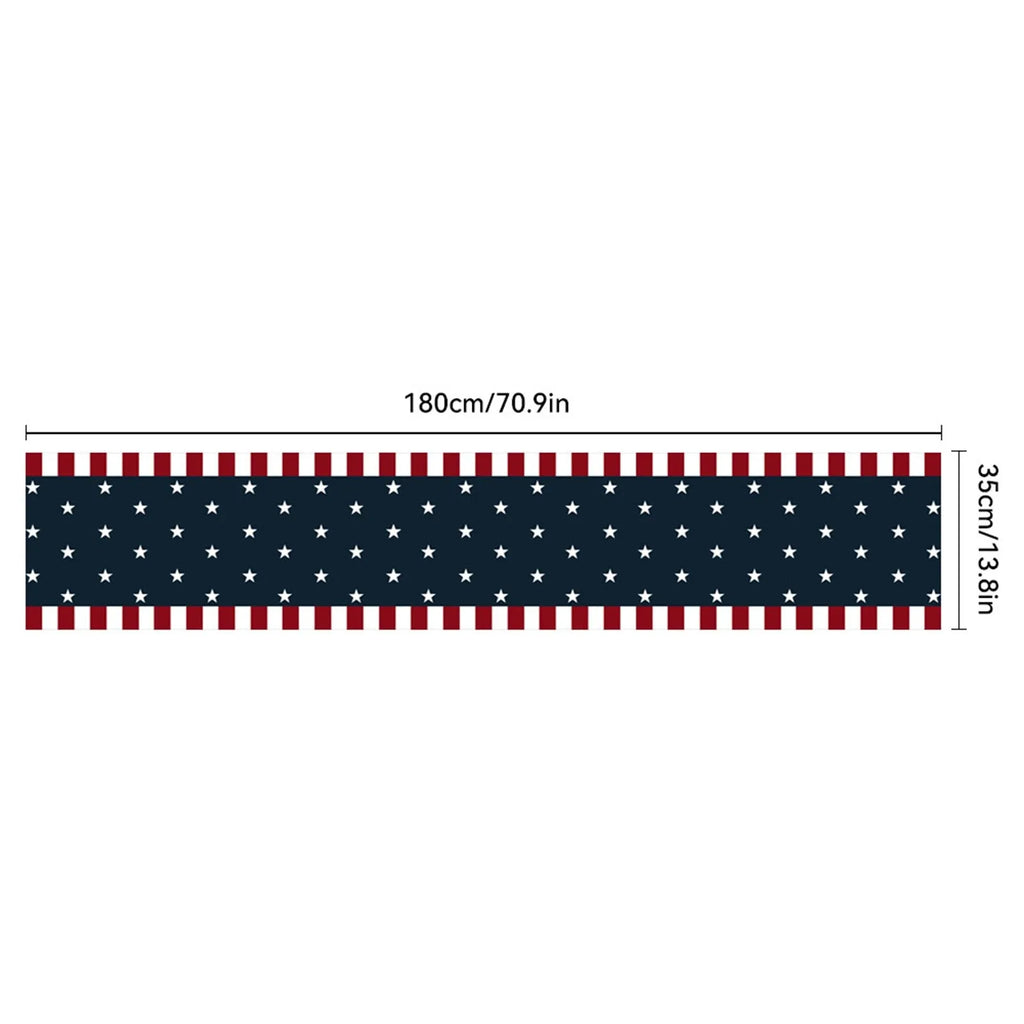 Independence Day 4th Of July Table Runner Table Runners For Dinner Holiday Party Kitchen Decor American Flag Table Room Decors