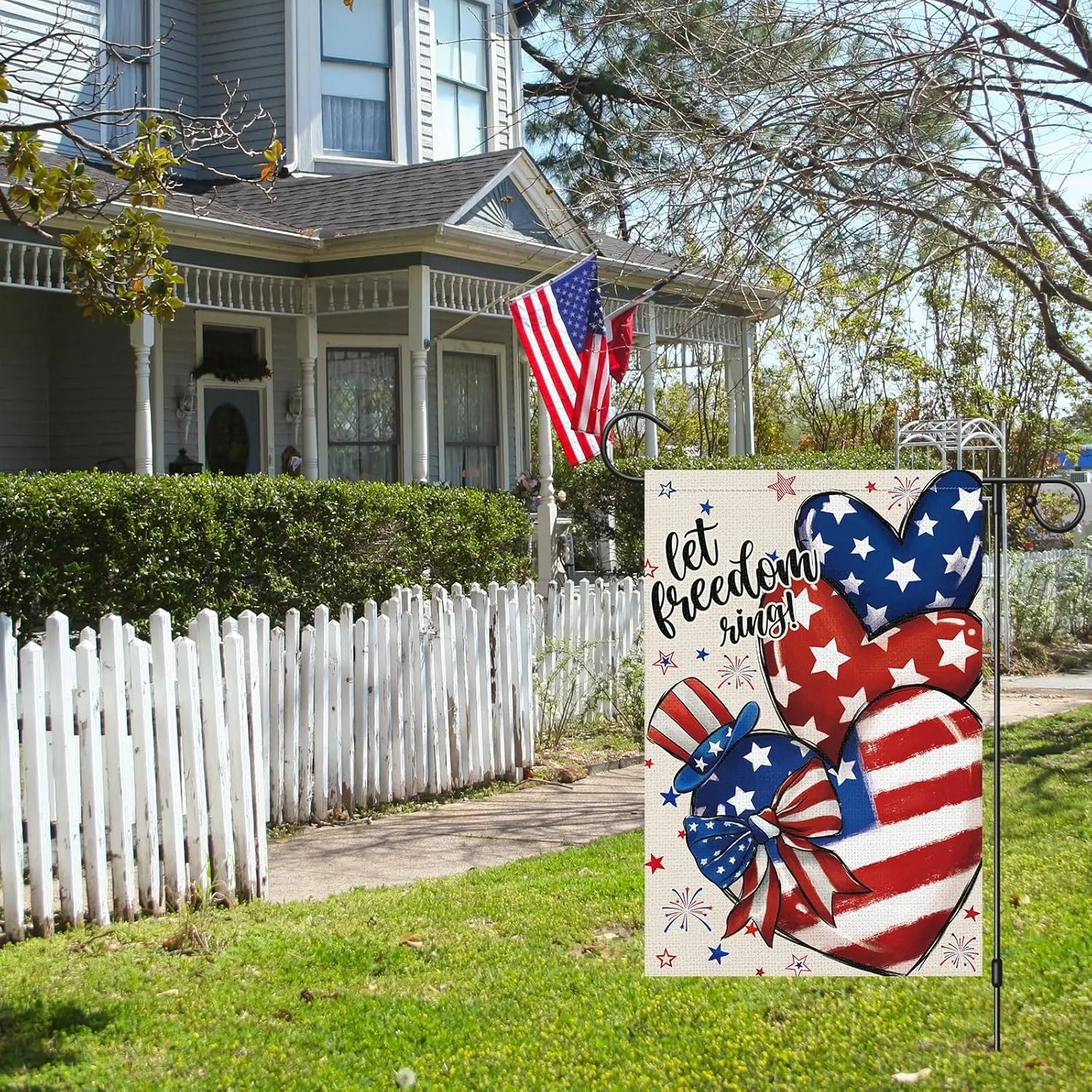 Let Freedom Ring Garden Flag