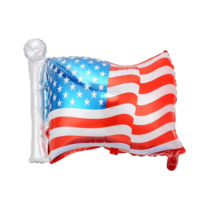 USA Theme Party Decorations American Flag Tattoo Sticker,flag Plates,banner,cups 4th Of July Independence Day Patriotic Supplies