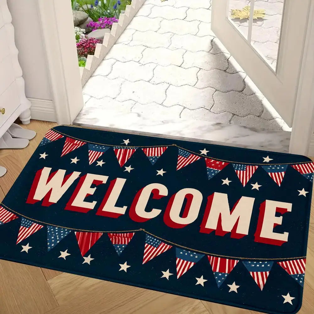 Patriotic Welcome Mat
