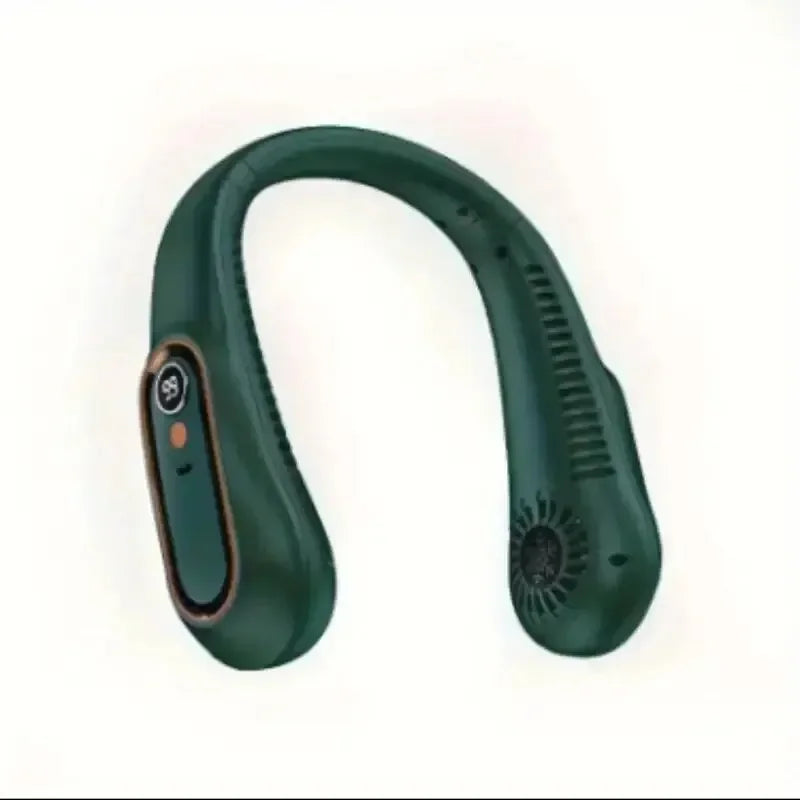 Hanging Neck Fan, Portable USB Cooler Fan With 5 Speeds And Digital Display - Super Strong Technology And Bladeless Design