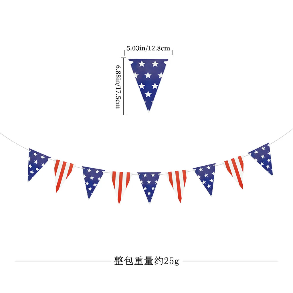 Independence Day Party Supplies American Flag Tableware USA Plates, Cups, Napkins, Forks, Spoons For 4th Of July USA Party Decor
