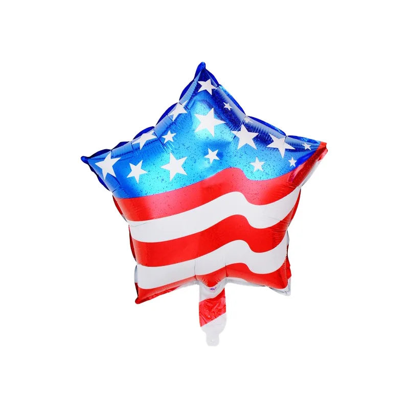 USA Theme Party Decorations American Flag Tattoo Sticker,flag Plates,banner,cups 4th Of July Independence Day Patriotic Supplies