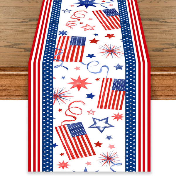 Patriotic Firework Table Runner