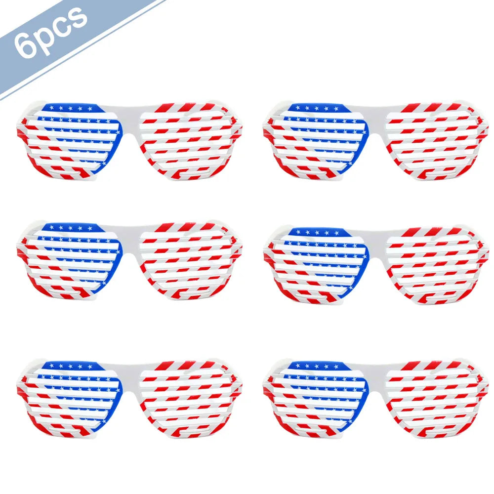 USA Theme Party Decorations American Flag Tattoo Sticker,flag Plates,banner,cups 4th Of July Independence Day Patriotic Supplies