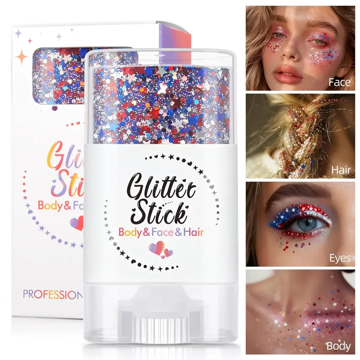Festive Glitter Face & Hair Paint Stick