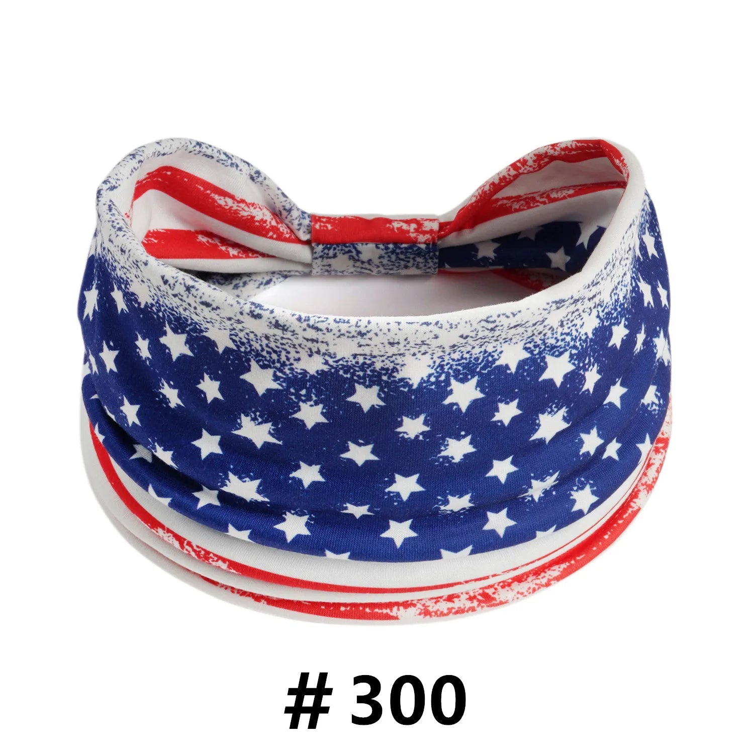American Flag Headbands Women 4th of July Head Band Wide Turban Headwrap Red White and Blue Hairbands USA Patriotic Accessories