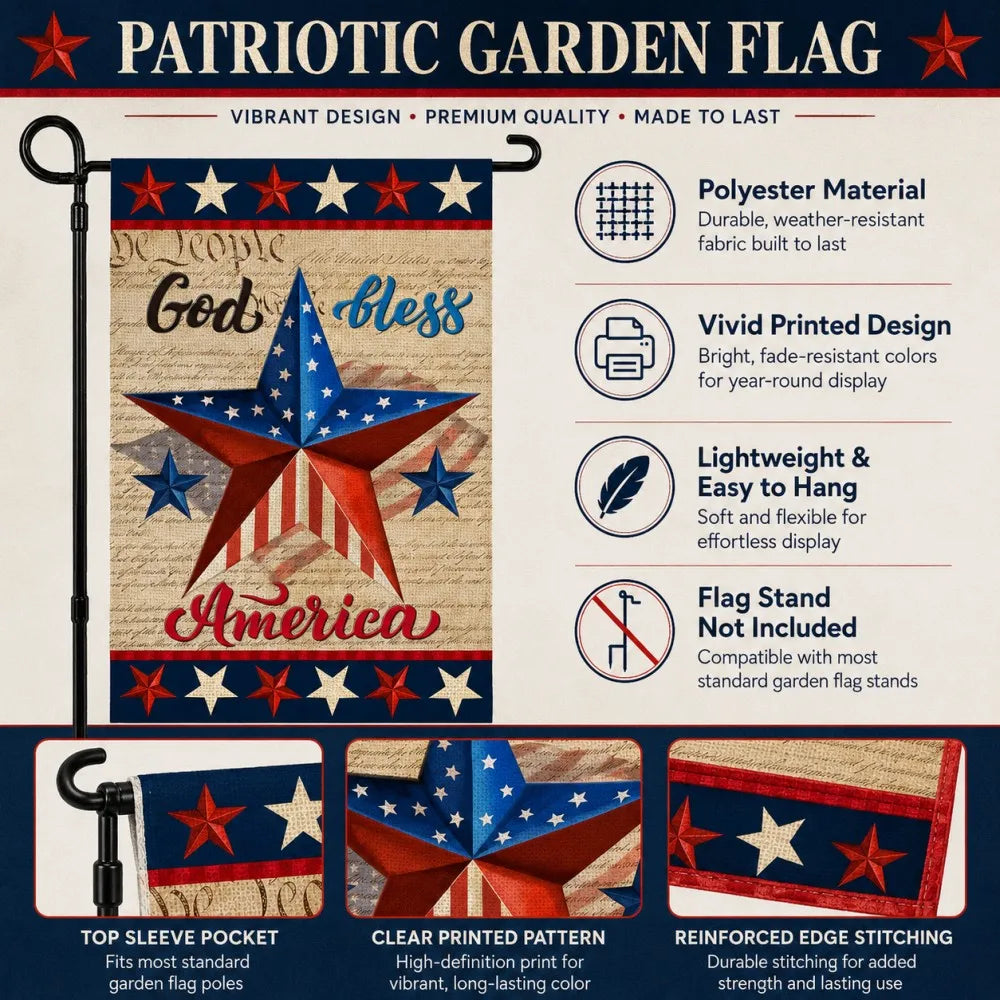 Patriotic Garden Flag Delight