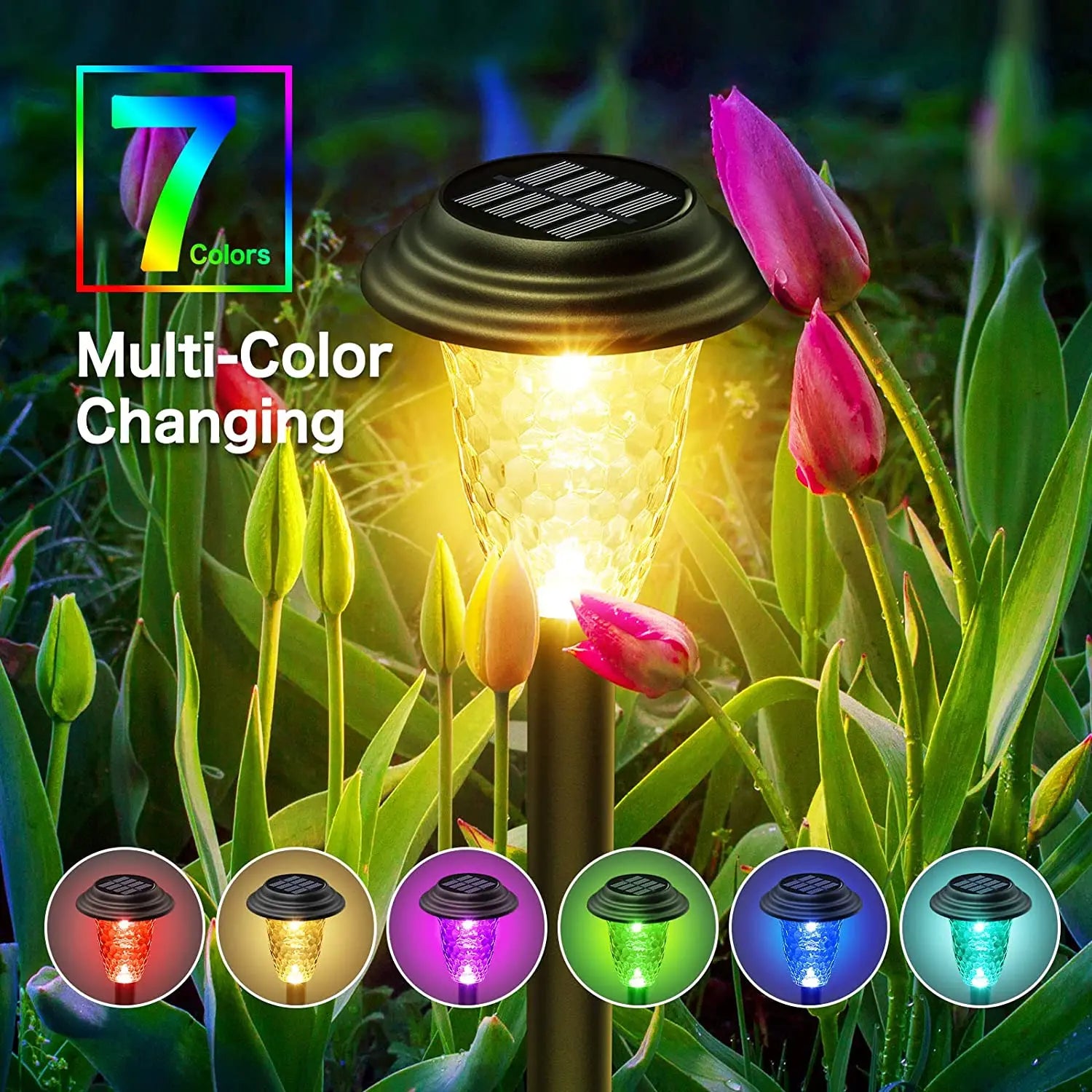 Colorful Solar Garden Lamps