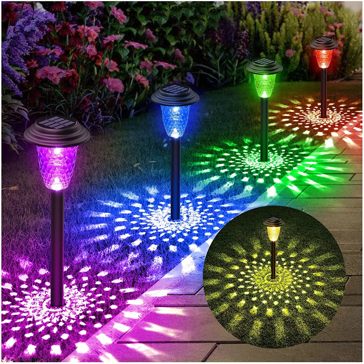 Colorful Solar Garden Lamps