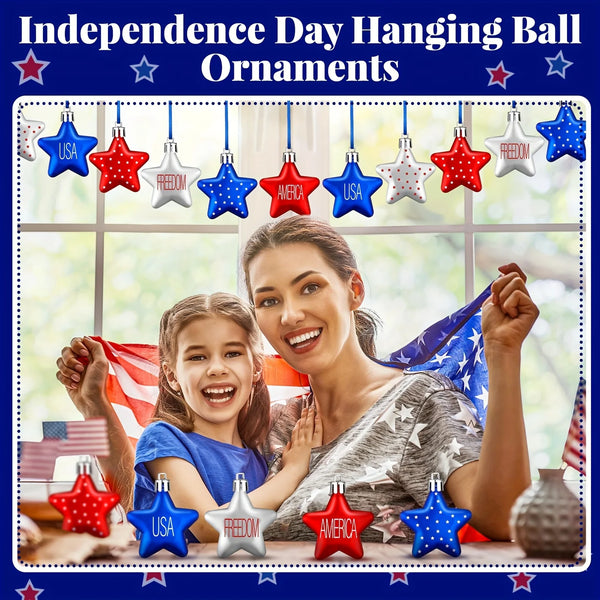 Patriotic Hanging Star Decor