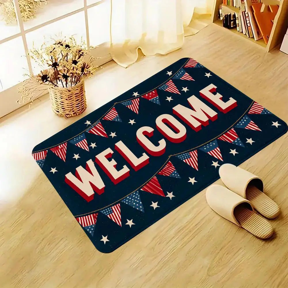 Patriotic Welcome Mat