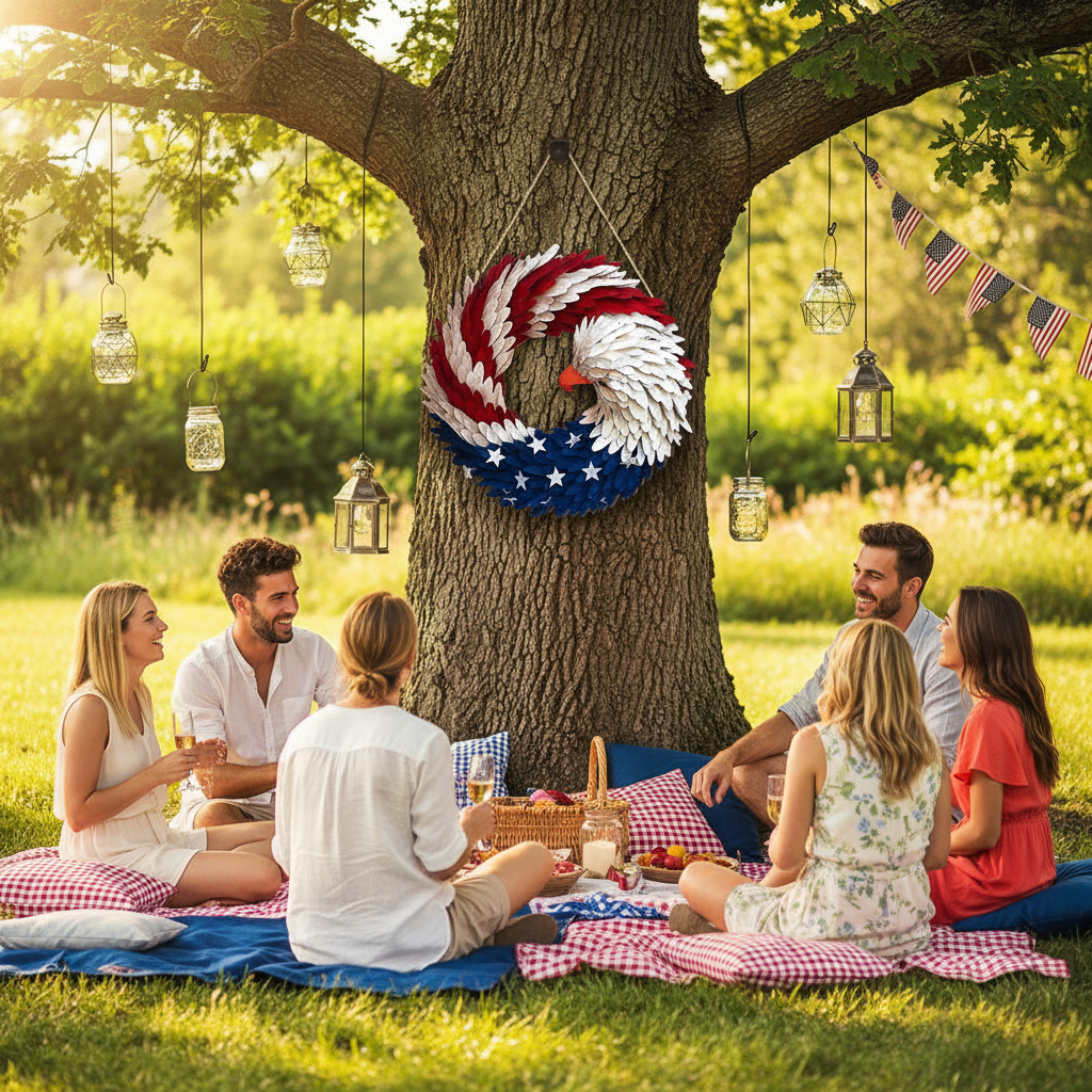 American Eagle Wreath