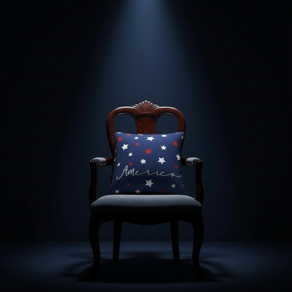 Patriotic Stars Pillow Cover