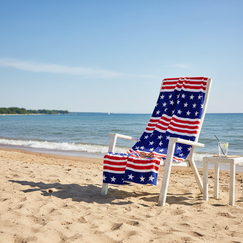 Patriotic Beach Towel