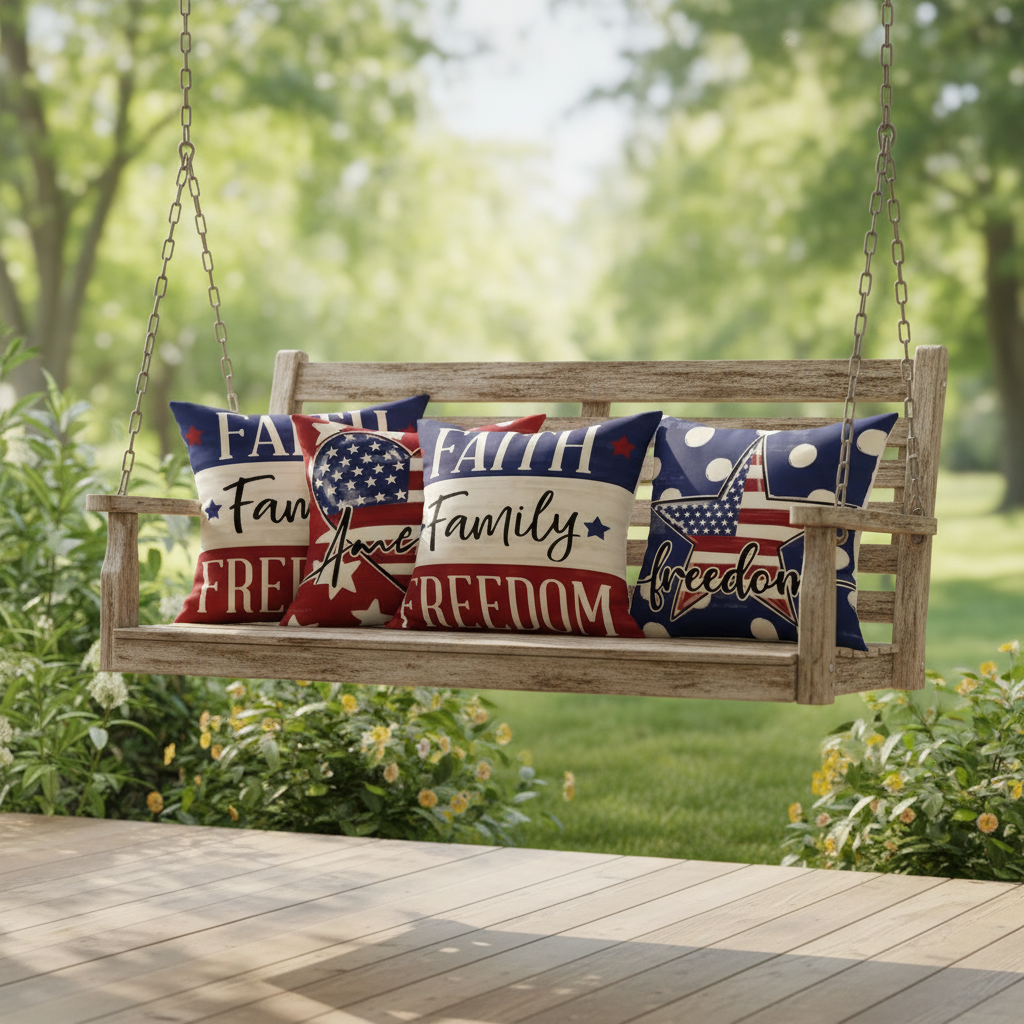 Patriotic USA Pillow Covers