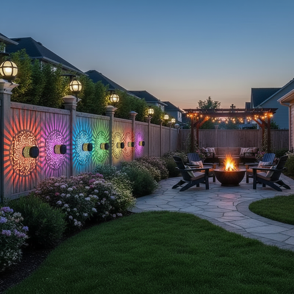 Solar Sunflower Garden Lights