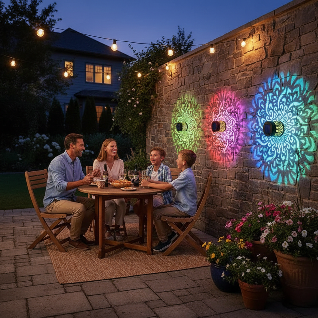 Solar Sunflower Garden Lights
