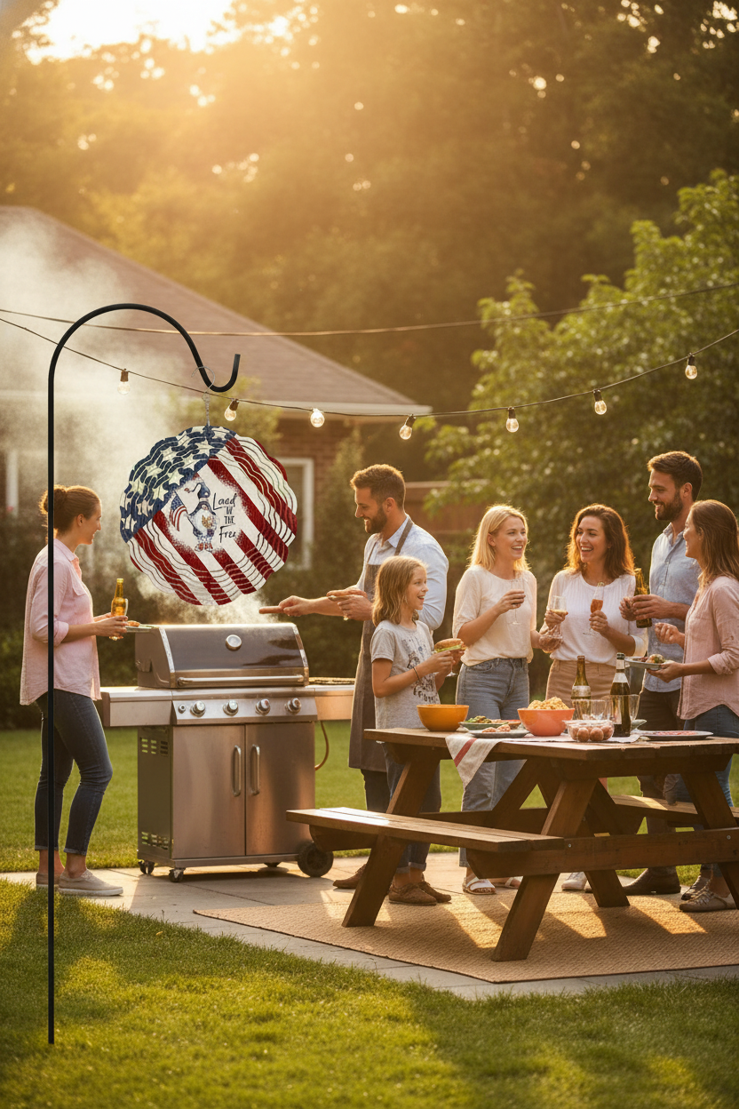USA Freedom Wind Spinner