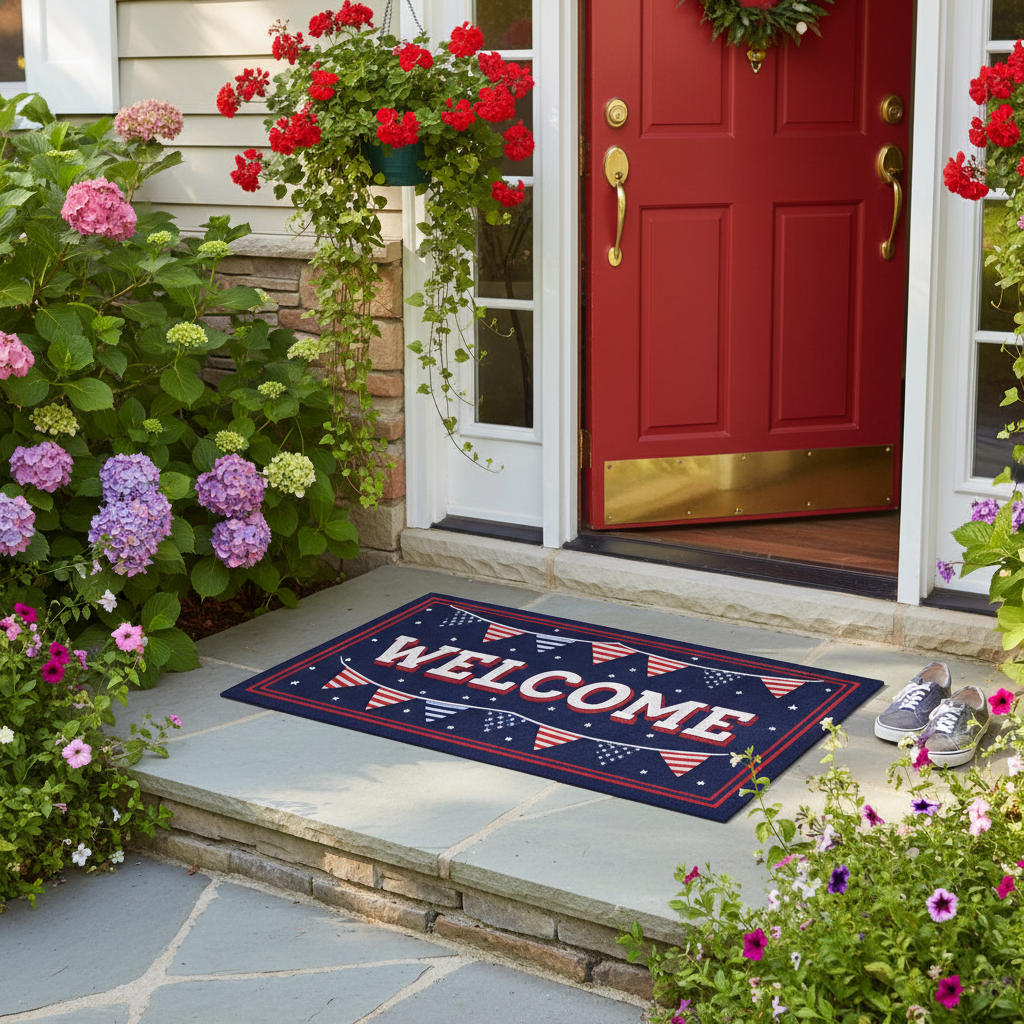Patriotic Welcome Mat