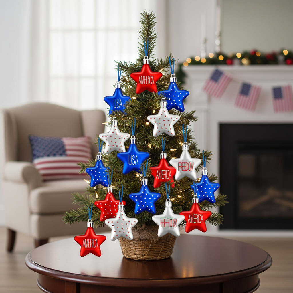 Patriotic Hanging Star Decor