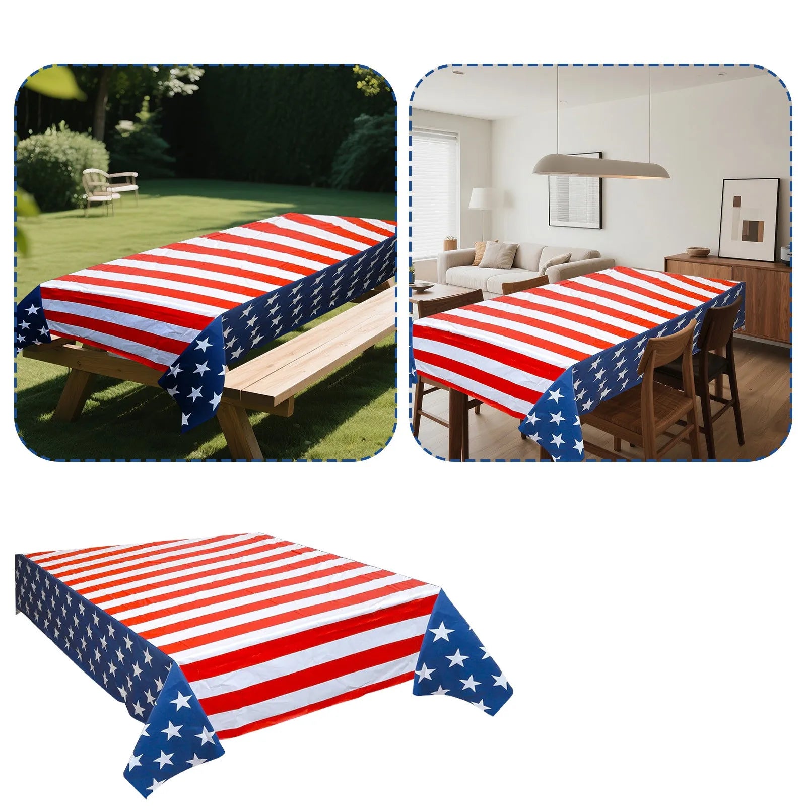Patriotic Stars Tablecloth