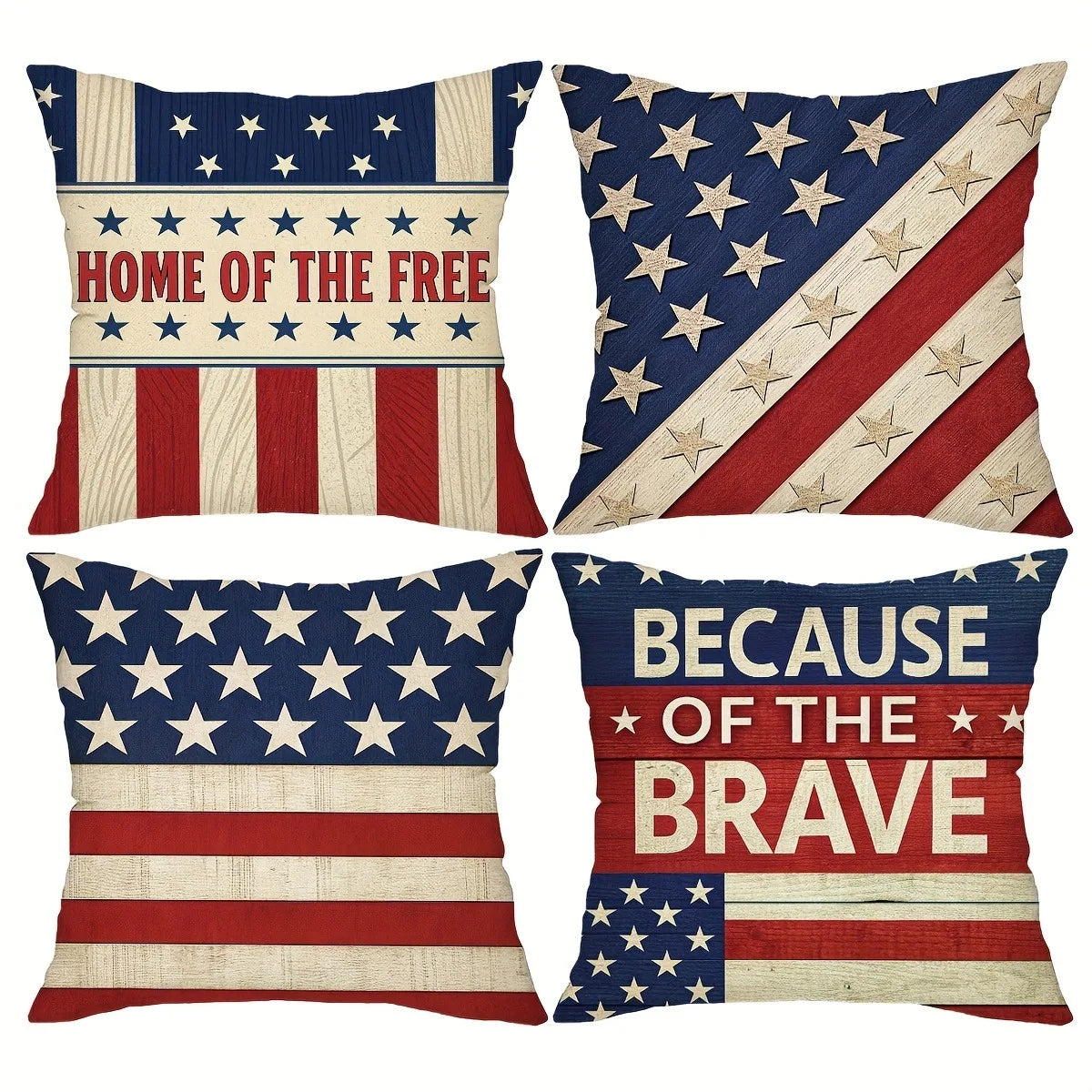 Patriotic American - themed Pillow CoversLiving room sofa cushion cover, soft and comfortable, bedroom room decoration