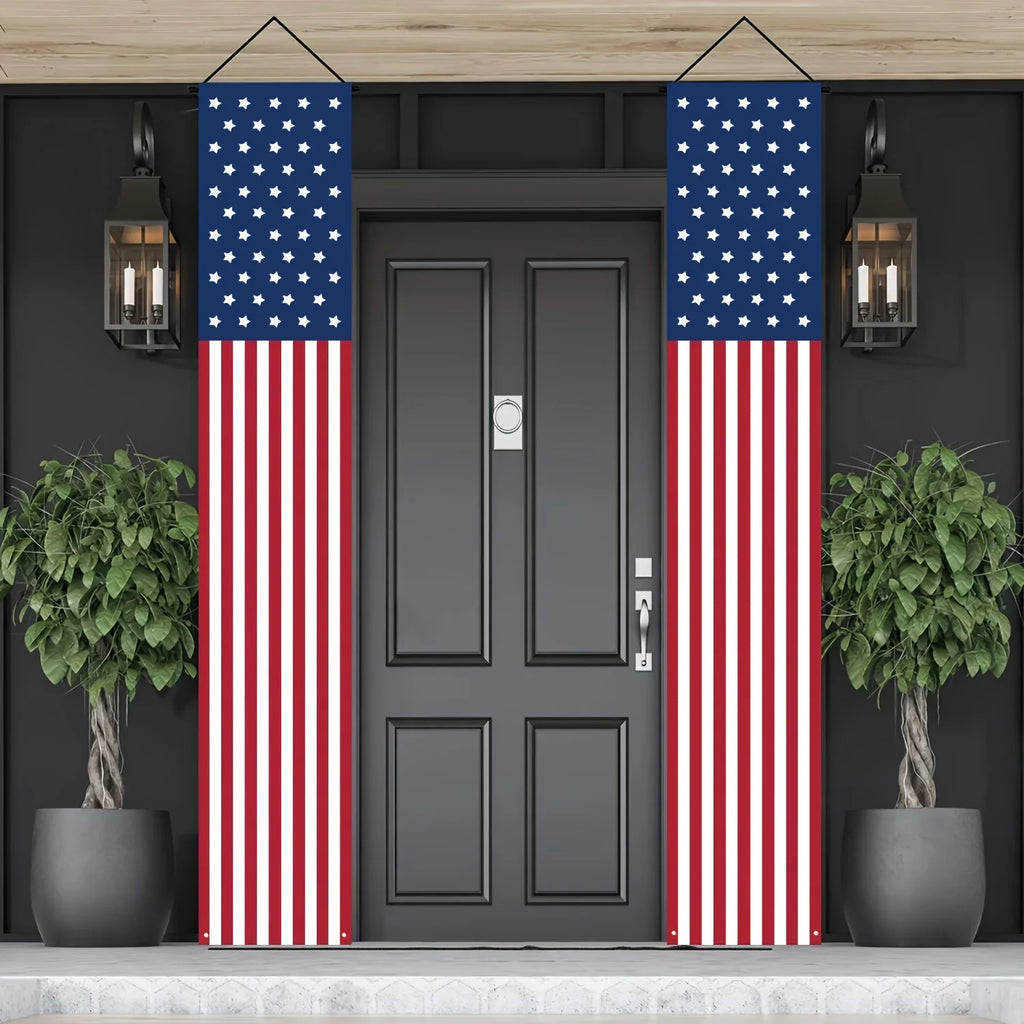 Patriotic Porch Banners Set