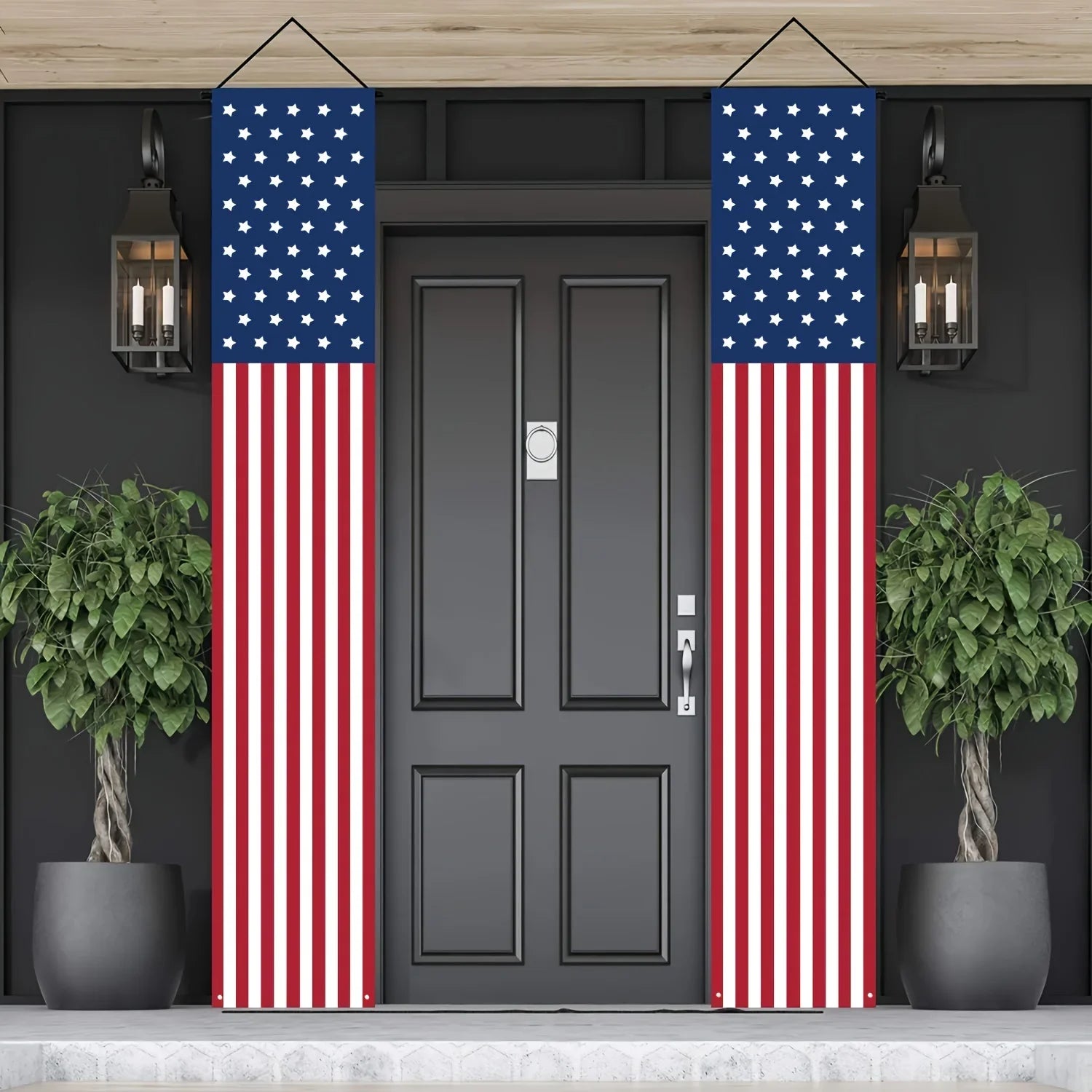 Patriotic Porch Banners Set