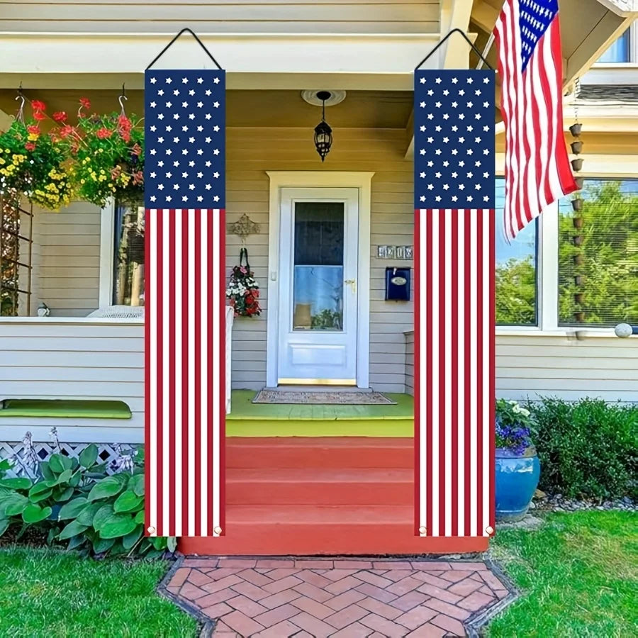 Patriotic Porch Banners Set