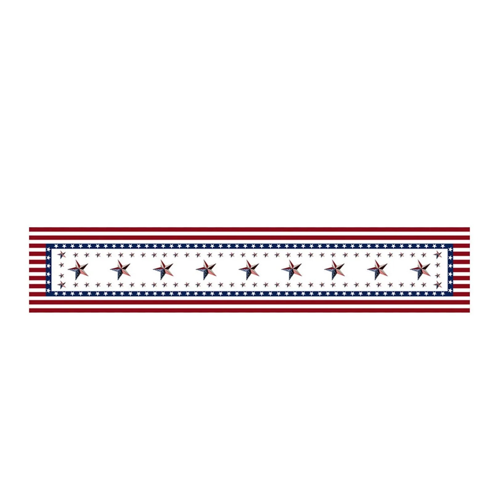 Independence Day 4th Of July Table Runner Table Runners For Dinner Holiday Party Kitchen Decor American Flag Table Room Decors