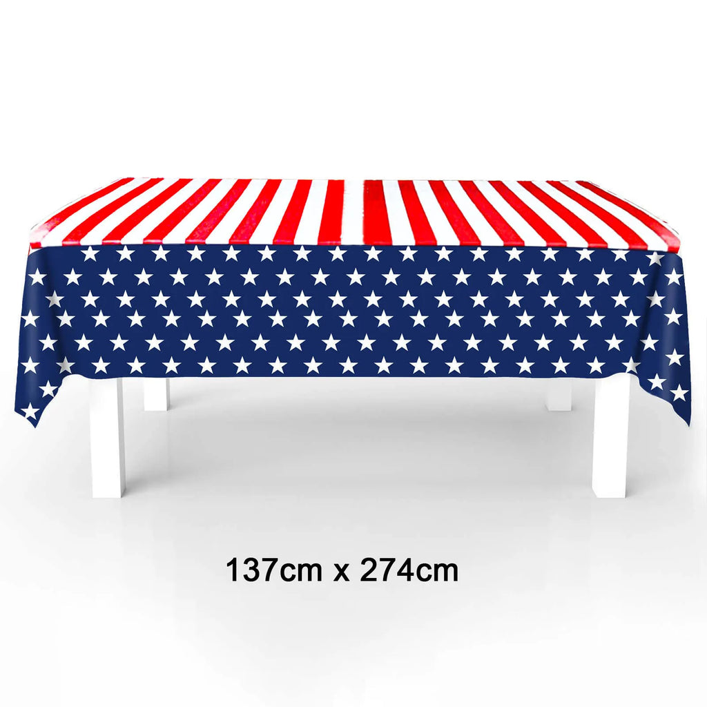 Independence Day Party Supplies American Flag Tableware USA Plates, Cups, Napkins, Forks, Spoons For 4th Of July USA Party Decor